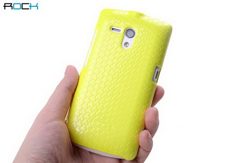 ROCK Jewel Series for SONY MT25i Xperia neo L เคส Rock ของแท้ รุ่นใหม่พิเศษสีสันสดใส พร้อมลายนูนโดดเด่นช่วยให้จับถนัดมือ สวมง่ายกระชับถนอมตัวเครื่องสินค้าคุณภาพพร้อมส่ง ของแท้ 100%